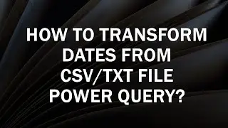 How to change Date format in Power Query from CSV File