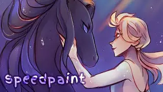 Elsa and Nokk - Frozen 2 Speedpaint