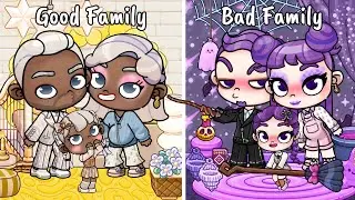 Good Family vs Bad Family 😇👿 | Avatar World Roleplay | Pazu