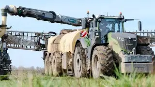 Lohnunternehmen Ganzenmüller / Gärreste ausbringen in Ost Deutschland