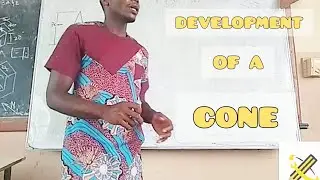DEVELOPMENT OF A CONE in | Technical drawing