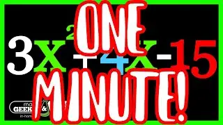 Solving Quadratic Equations In 1 Minute!