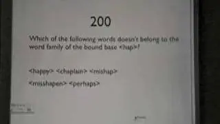 A game of Morphological Spelling Jeopardy!