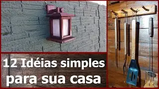 Idéias com madeira, para sua casa, faceis de fazer / Ideas fáciles de realizar.