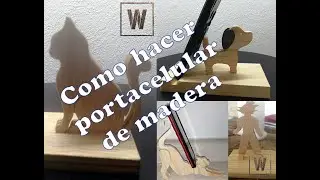 Como hacer soporte de madera para celular (PORTACELULAR 2020) Phone holder DIY 
