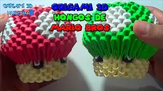 Origami 3D Hongos de Mario Bros (Remake)
