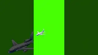 Green Screen Airplane Flying  | Airplane Green Screen Video #youtubeshorts #greensreen