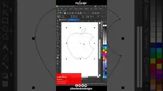 How to Make Apple Logo in Corel Draw | Hevlendordesigns 