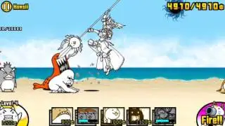 [The Battle Cats] Valkrye Cat and Sushi Cat Gameplay