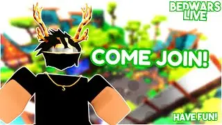 🔴LIVE New BedWars Update with fans! Come Join | ROBLOX LIVE!