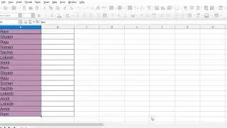 Highlight Duplicates with conditional Formatting in Libre Calc