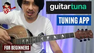 Pagtotono sa Phone: Guitar Tuna tutorial (mobile guitar tuner app) for beginners
