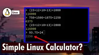 Is there a simple Linux calculator?