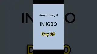 How to say (I’ll do it) in Igbo ✅👍👌#igbo #learnigbo #igboamaka