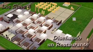 Los sims 4 construyendo un restaurante