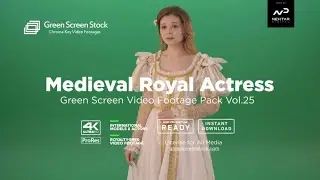 Medieval Royal Actress – Green Screen Video Footage Pack 