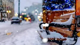 Город в снегу