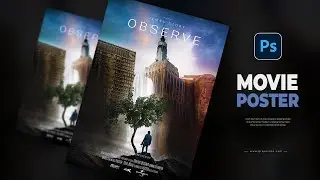 Professional Movie Poster Layout Design | Adobe Photoshop Tutorial