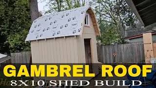 Gambrel Roof & Sheathing || Shed Build Part 5