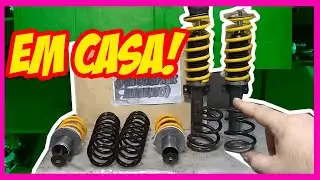 APRENDA COMO COLOCAR SUSPENSÃO DE ROSCA EM SUA PRÓPRIA GARAGEM - FAÇA VOCÊ MESMO