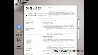 Resume cover letter Template