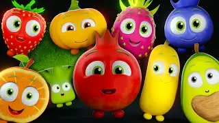 [2 Hours] MEGA SENSORY Compilation 🍎🍊🍋‍🍏🍇 Dance Party and Fun Animation