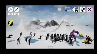 golem against a crowd of swordsmen in the game Stick War Dragon Legacy