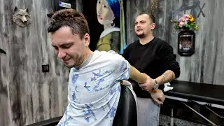 ASMR Intense back and barber head massage by Anil Cakmak