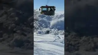Чистка дороги клином бабочка.