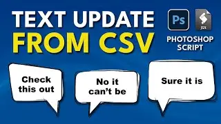 Photoshop Script Text Update From CSV