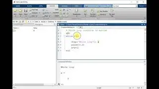 Control Structure While Loop | Matlab free course - (MATLAB full course)