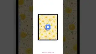 Sunshine Pattern in Procreate Time Lapse