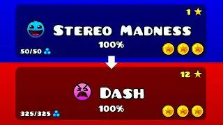 Geometry Dash - Complete Guide | All Main Levels + The Tower 100% (All Coins)