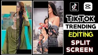 capcut split screen effect video editing new trend on tiktok