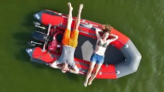 Inflatable light boat RIB - With high pressure bottom