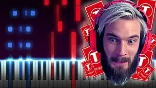 T-Series Diss Track - PewDiePie - Piano Tutorial
