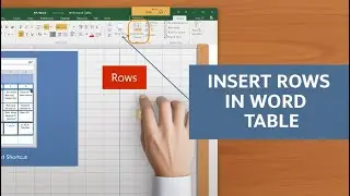 How to Easily Shortcut Key to Insert Rows in a Table in MS Word