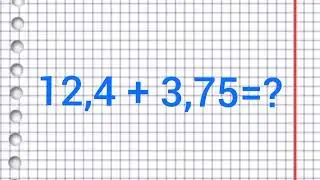Сложение десятичных дробей. Математика 5 класс.