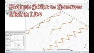 Example Script to Generate ZigZag Line