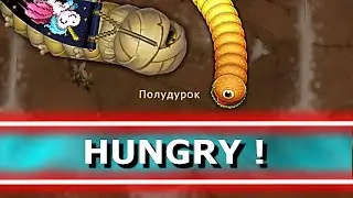 BURGER Snake is very HUNGRY ! (1,000,000 Score Players Eat)
