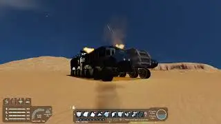 Space Engineers - buncha drone buggies attack my prototype mobile base