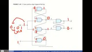 Positive Edge triggered D flip flop with clock edges explained