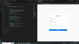 Contact Form with HTML, CSS, and JavaScript | Step-by-Step Guide