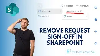 SharePoint List or Library - Remove out of box flow Request sign off