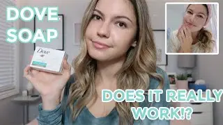 I used dove bar soap on my face everyday for a week (results!) | Sarahproductions113
