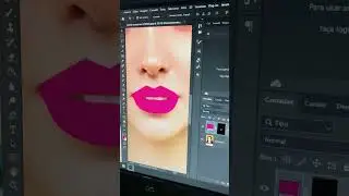 Efeito de batom deslumbrante no Photoshop.