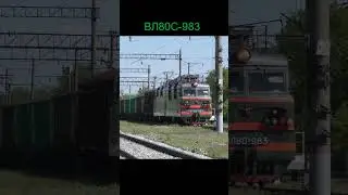 ВЛ80С-983 с грузовым поездом