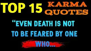 TOP 15 KARMA QUOTES | KARMA REVENGE QUOTES | KARMA LOVE QUOTES | QUOTES IN ENGLISH