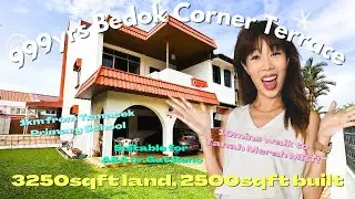 D16 Corner Terrace Home Tour - Bedok Terrace 10 mins walk to Tanah Merah MRT 1km to Temasek Pri