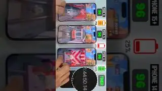 iPhone 16Plus vs 15Plus vs 14Plus Speed & Battery Drain Test #iphone16promax #iPhoneBatteryDrainTest